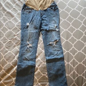 Indigo blue maternity jeans size medium